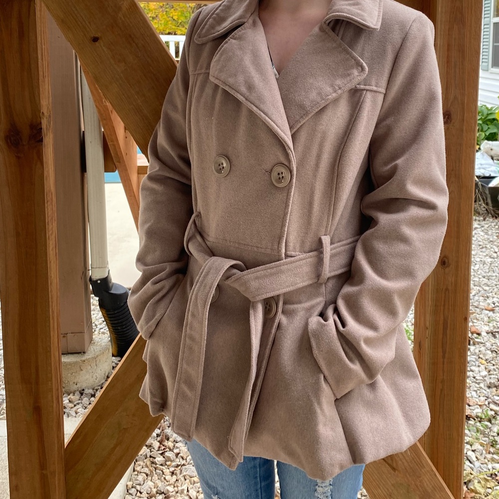 Rampage Tan Pea Coat